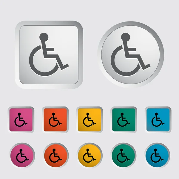 Disabled single icon. — Stock Vector