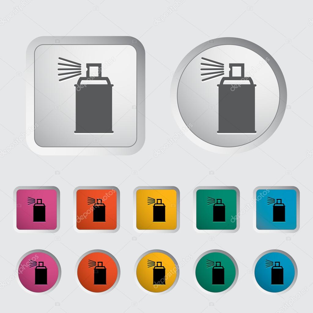 Spray with chemicals. Vector illustration.