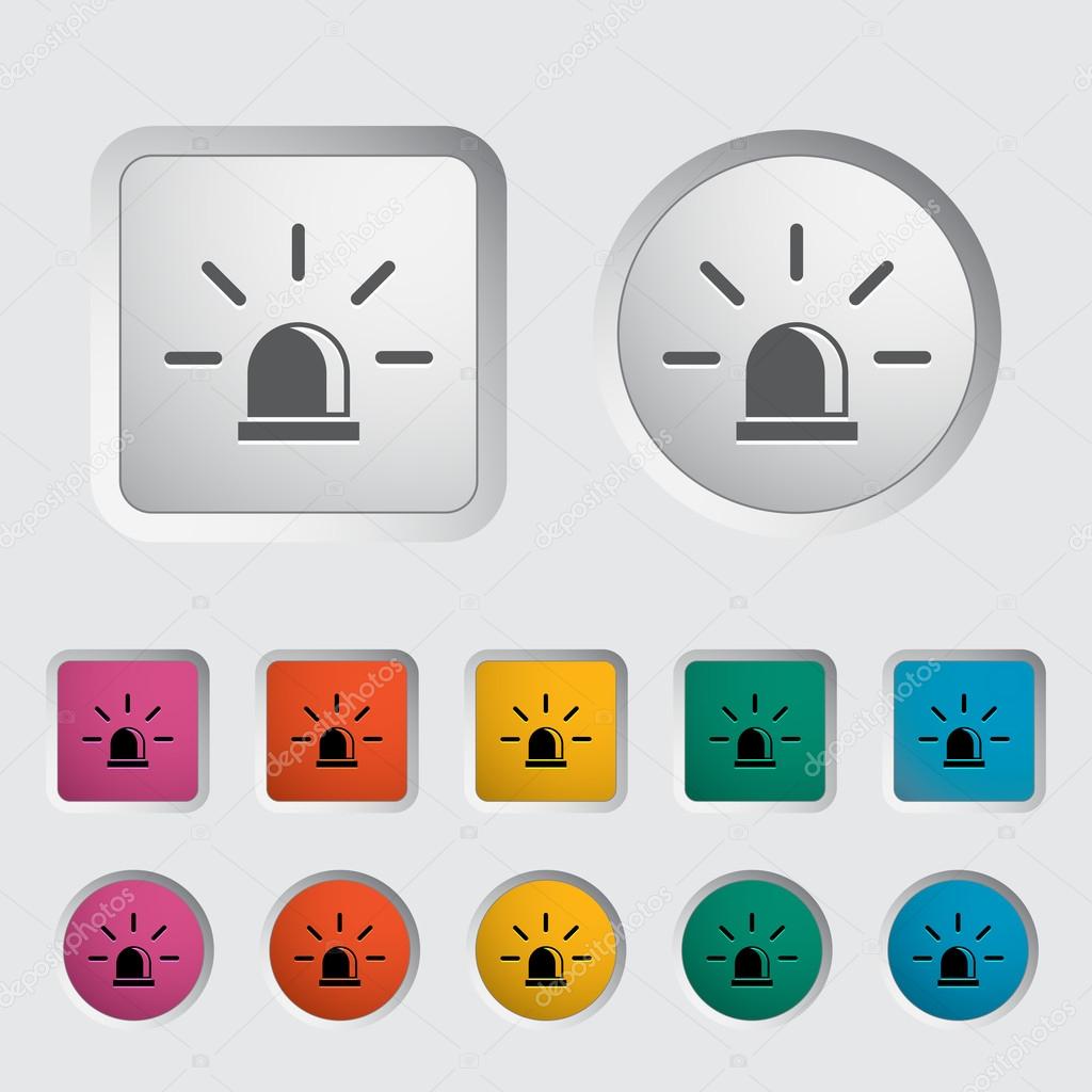 Police single icon. Vector illustration.