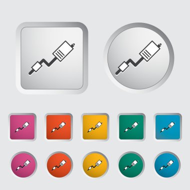 egzoz borusu tek simge.