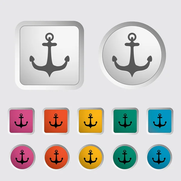 Anchor single icon. — ストックベクタ