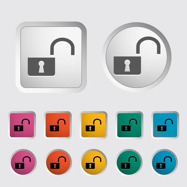 Lock single icon. — Stok Vektör