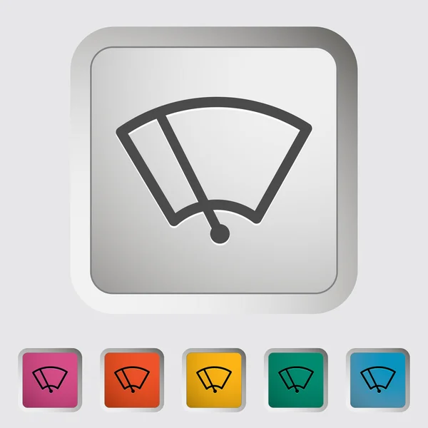 Auto pictogram ruitenwisser. — Stockvector