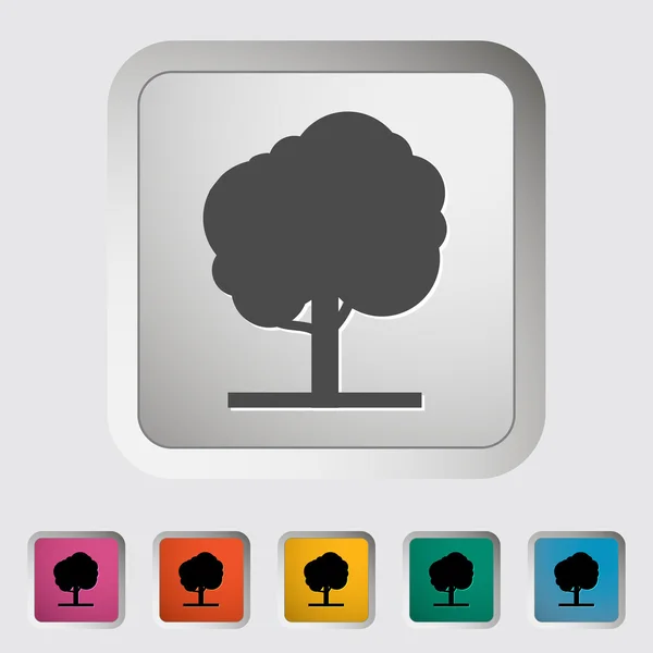 Baum. Einzelsymbol. — Stockvektor