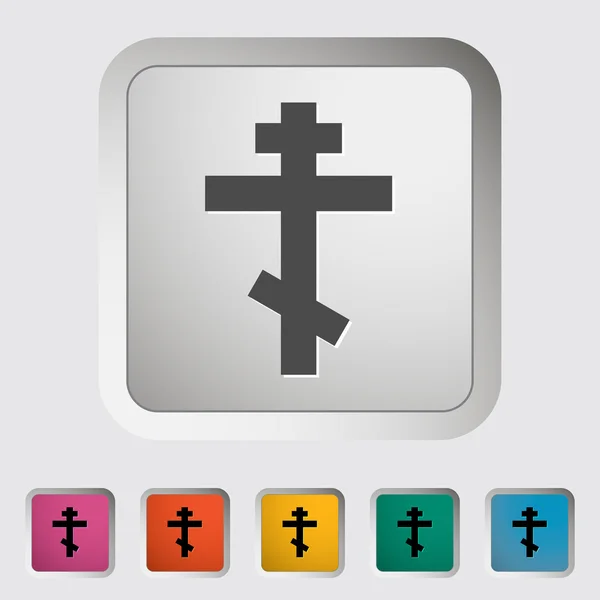 Cross single icon. — Stock Vector