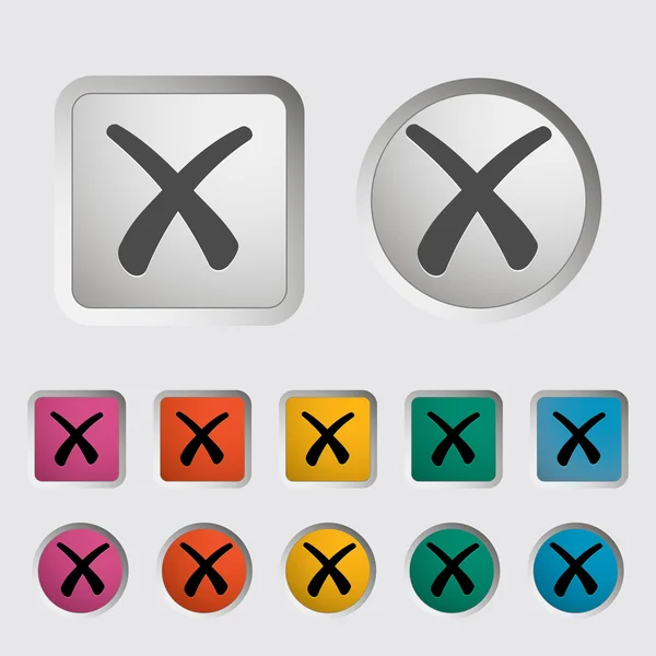 Supprimer le bouton — Image vectorielle