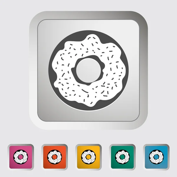 Donut pictogram — Stockvector