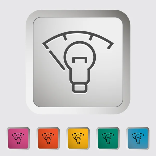 Xenon car lamp icon — Stock Vector