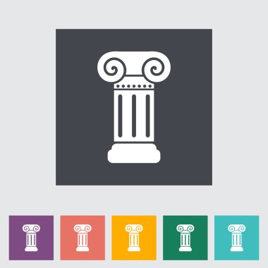 sütun düz tek simge.