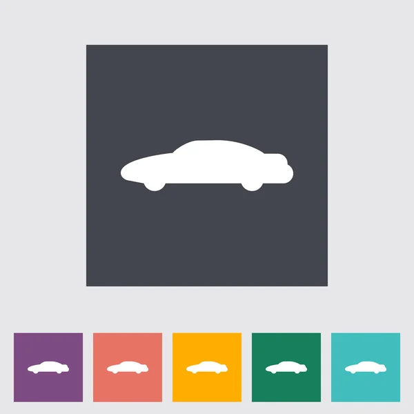 Auto platte pictogram. — Stockvector