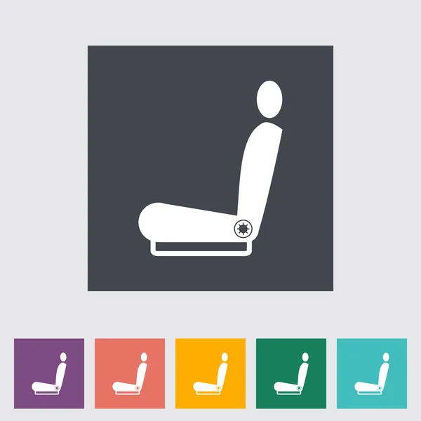 Icon heated seat. — Stock Vector