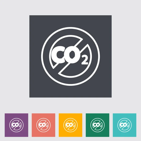 CO2 flat icon — Stock Vector