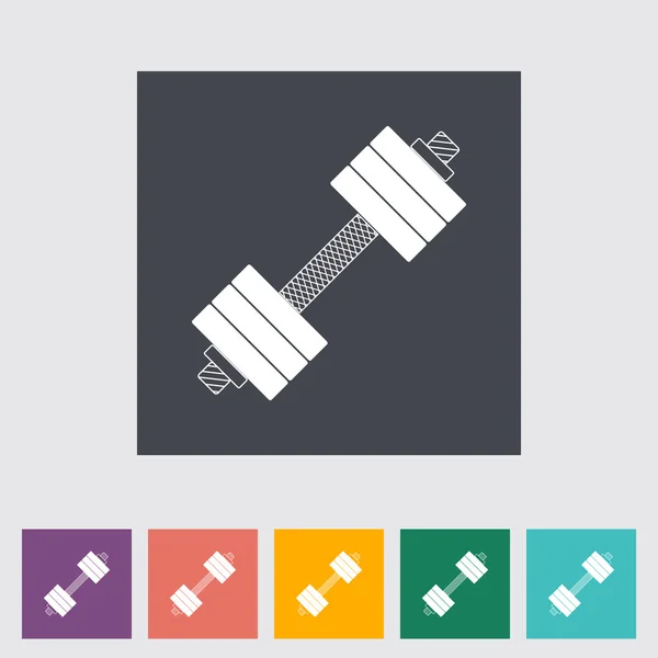 Dumbbell flat icon. — Stock Vector