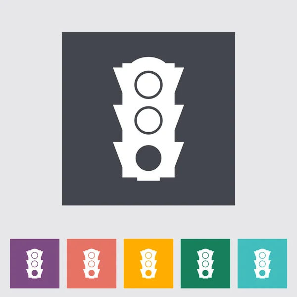 Traffic light flat icon. — Stock Vector