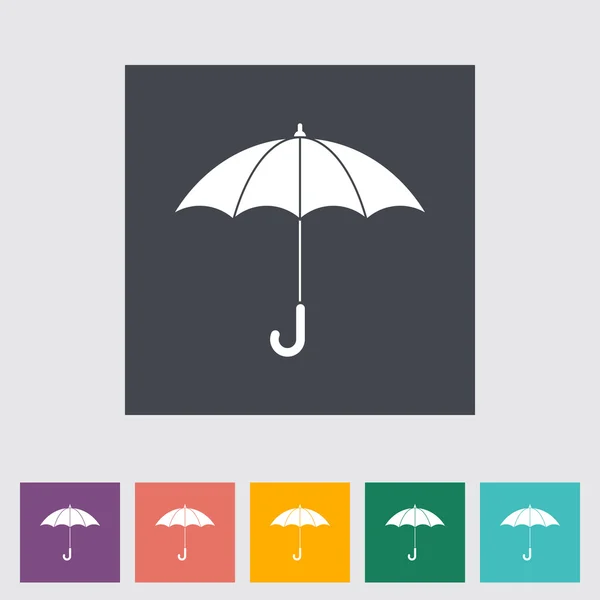 Ícone plano guarda-chuva. — Vetor de Stock