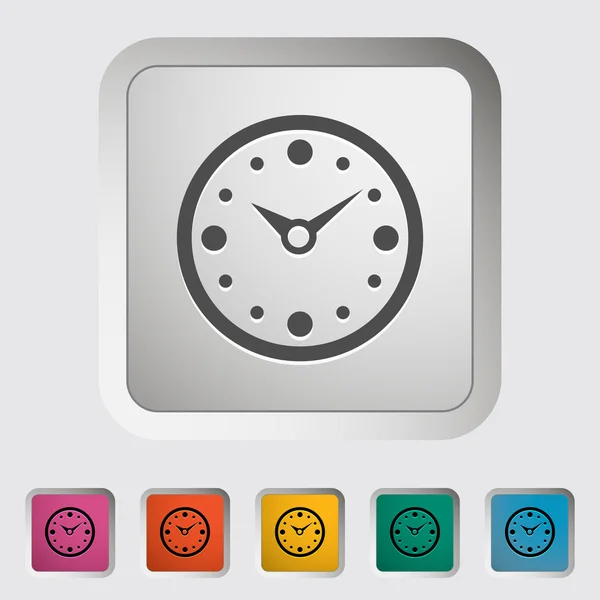 Icône d'horloge. — Image vectorielle