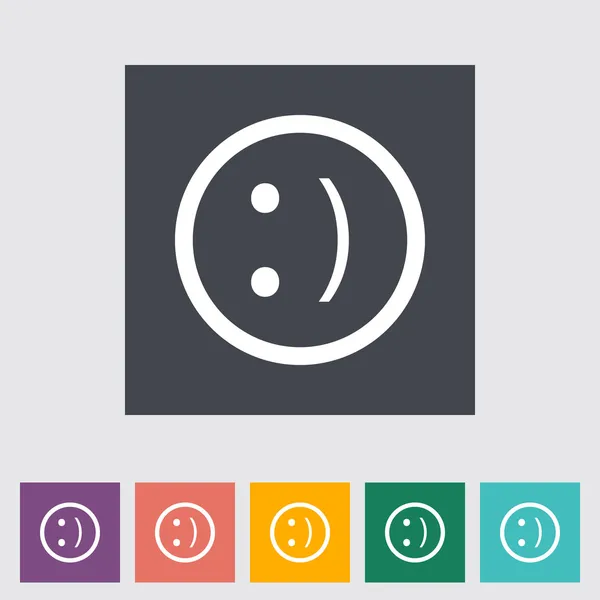 gülümseme düz simgesi.