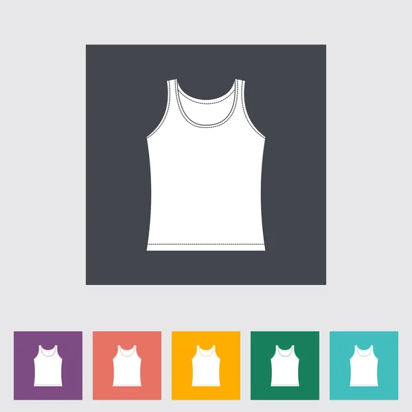 Singlet single flat icon. — Stock Vector