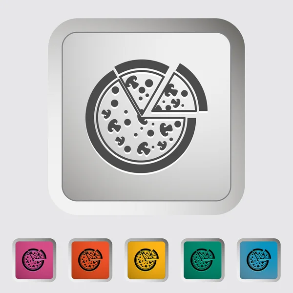 Icono de pizza — Vector de stock