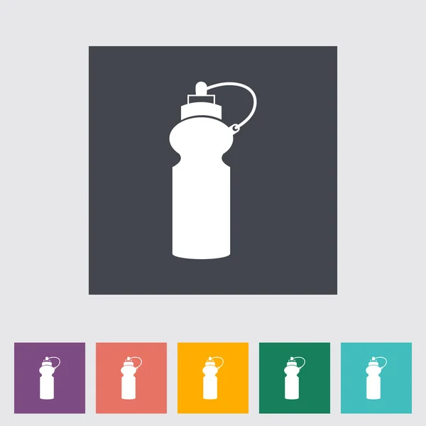 Sports water bottle flat icon.