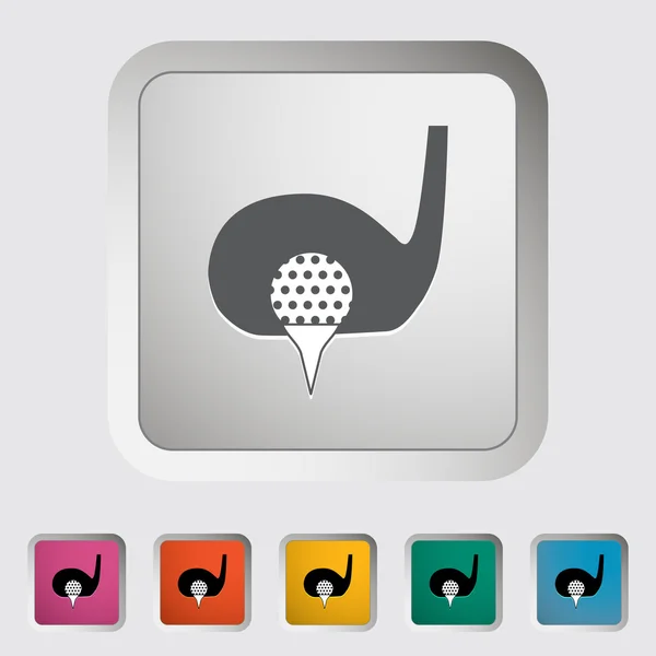 Jednoduchý ikona Golf. — Stockový vektor