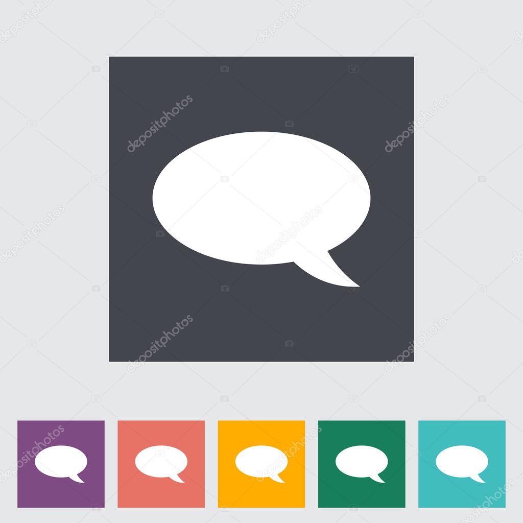 Chat flat icon.