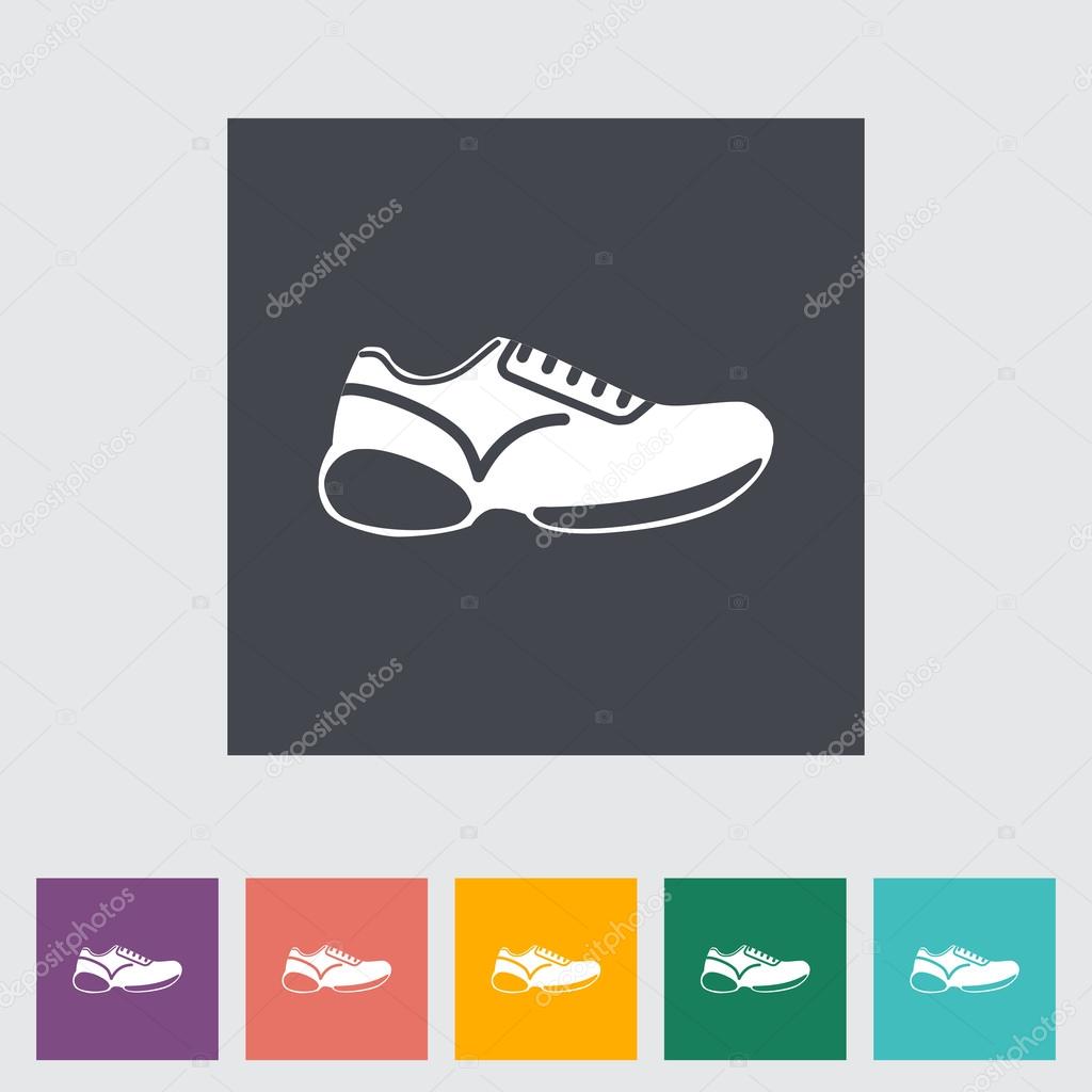 Shoes flat icon.