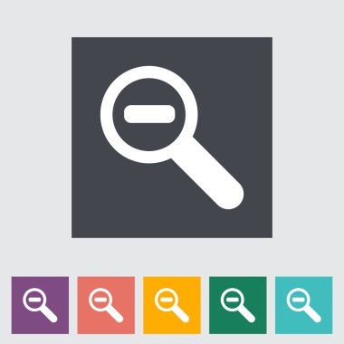 ölçek tek düz simgesi.