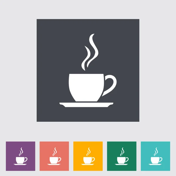 Cafe flat single icon. — Stock Vector