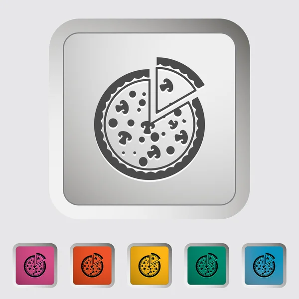 Pizza-icoon — Stockvector