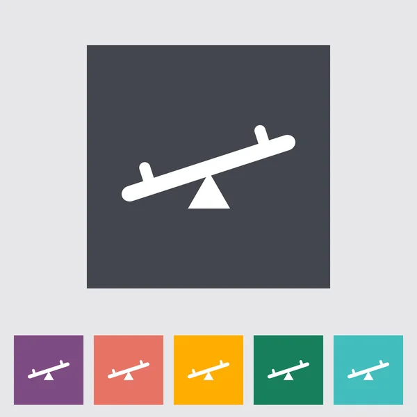 Balancez icône plate — Image vectorielle