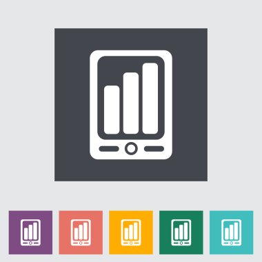 Akıllı Telefon Düz Simgesi.