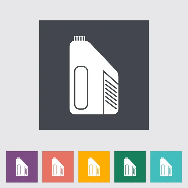 Jerrycan single flat icon. — Stock Vector