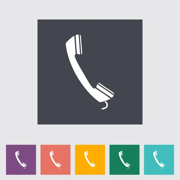 Phone single flat icon. — Stock Vector