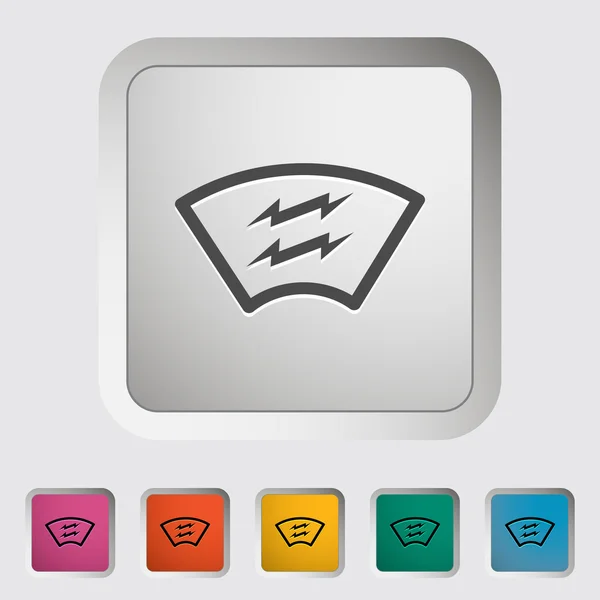 Verwarming auto glas — Stockvector