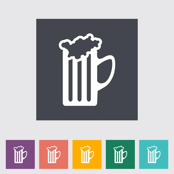 Beer flat icon — Stock Vector