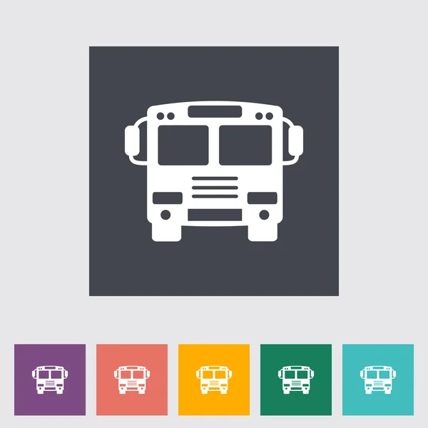 Bus flat icon. — Stock Vector