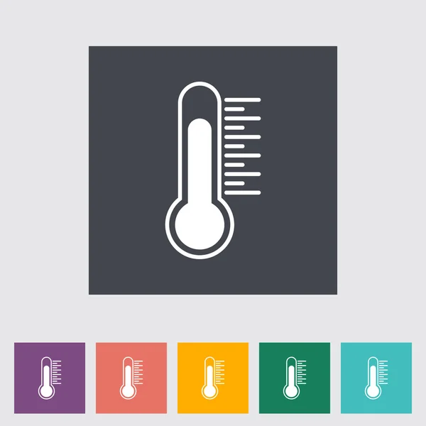 Thermometer flat icon. — Stock Illustration Thermometer flat icon. Royalty Free Stock Vectors