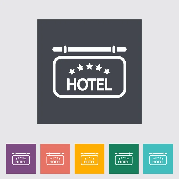 Icono del hotel — Vector de stock
