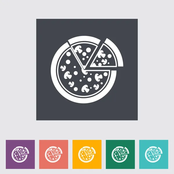 Icône de pizza — Image vectorielle