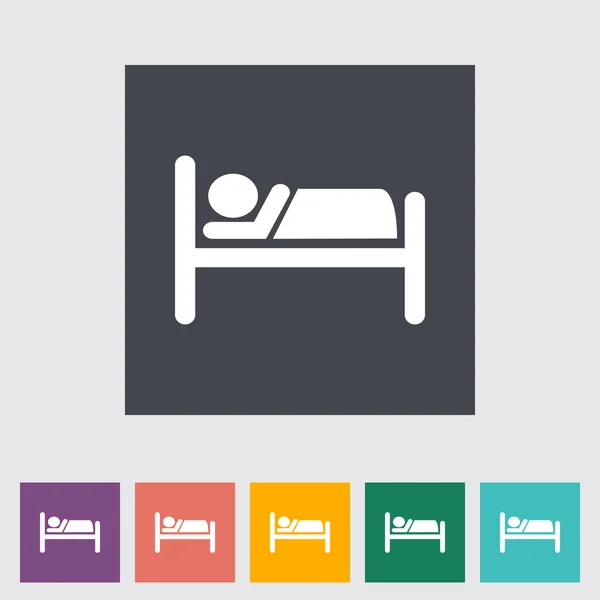 Hotel single icon. — Stock Vector