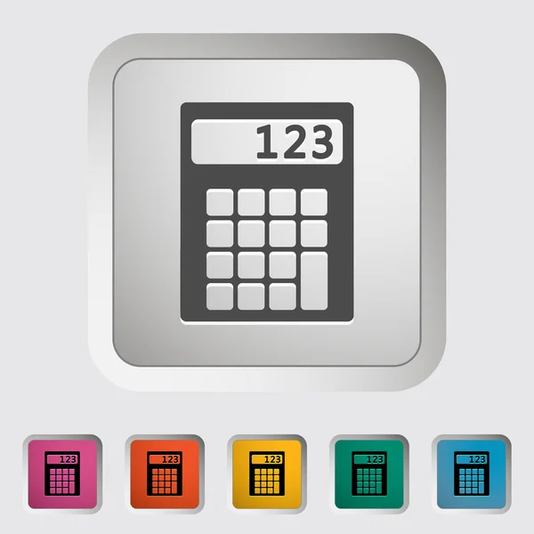 Icono de la calculadora . — Vector de stock