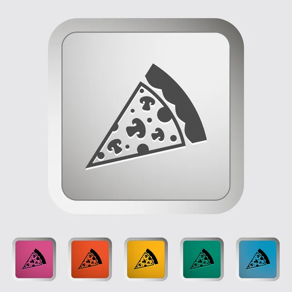 Icône de pizza — Image vectorielle