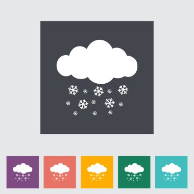 Snowfall single icon.