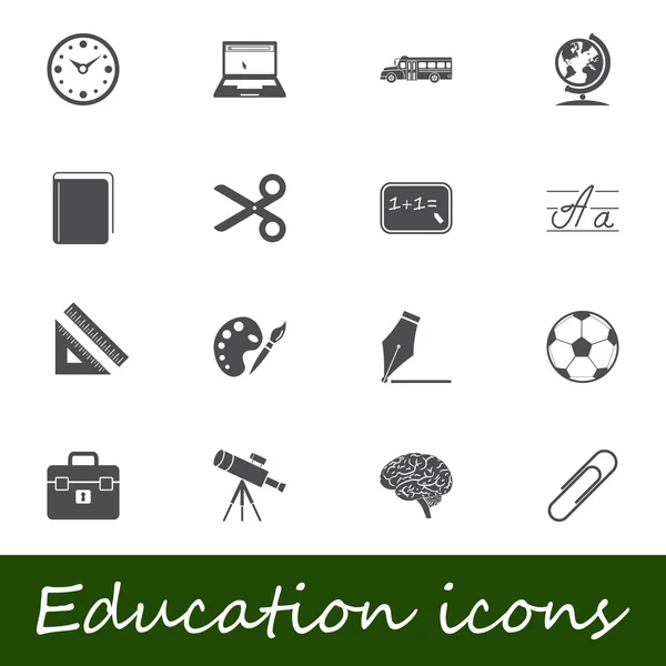 Iconos educativos — Archivo Imágenes Vectoriales