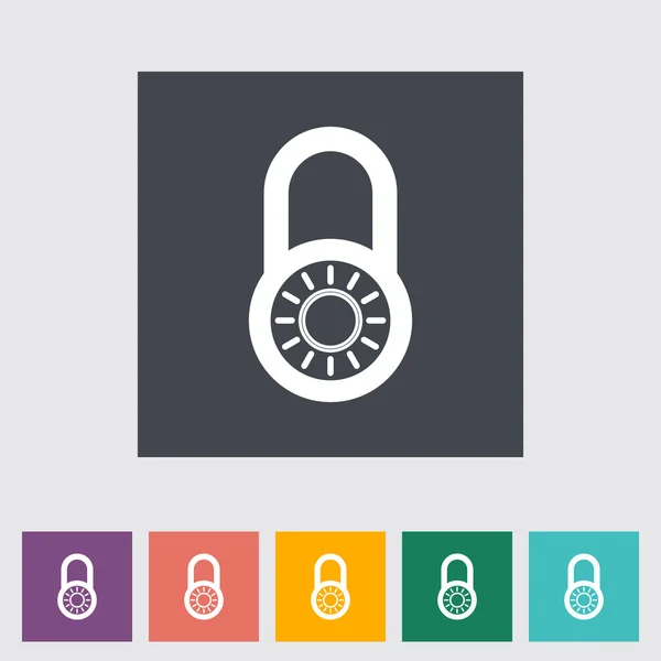 Lock single icon. — Stok Vektör