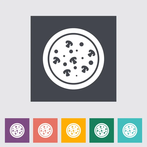 Icono de pizza — Vector de stock