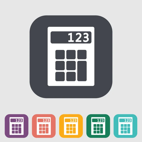 Calculatorpictogram. — Stockvector