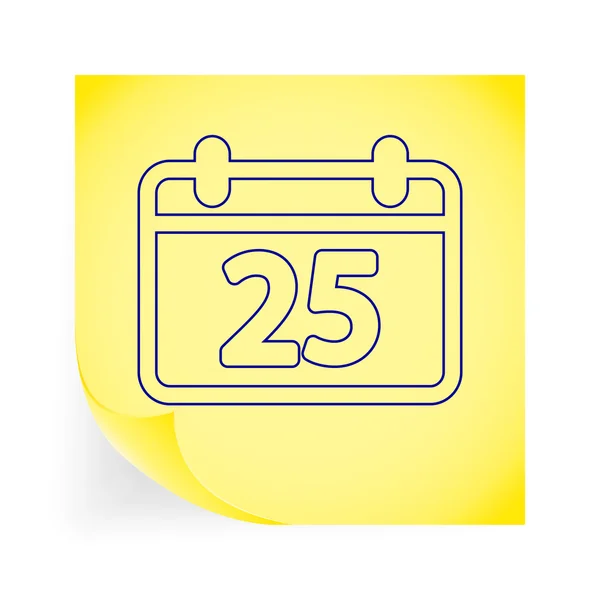 Pictogram van de kalender — Stockvector