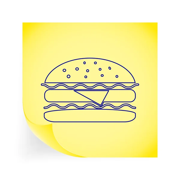Hamburger — Vettoriale Stock